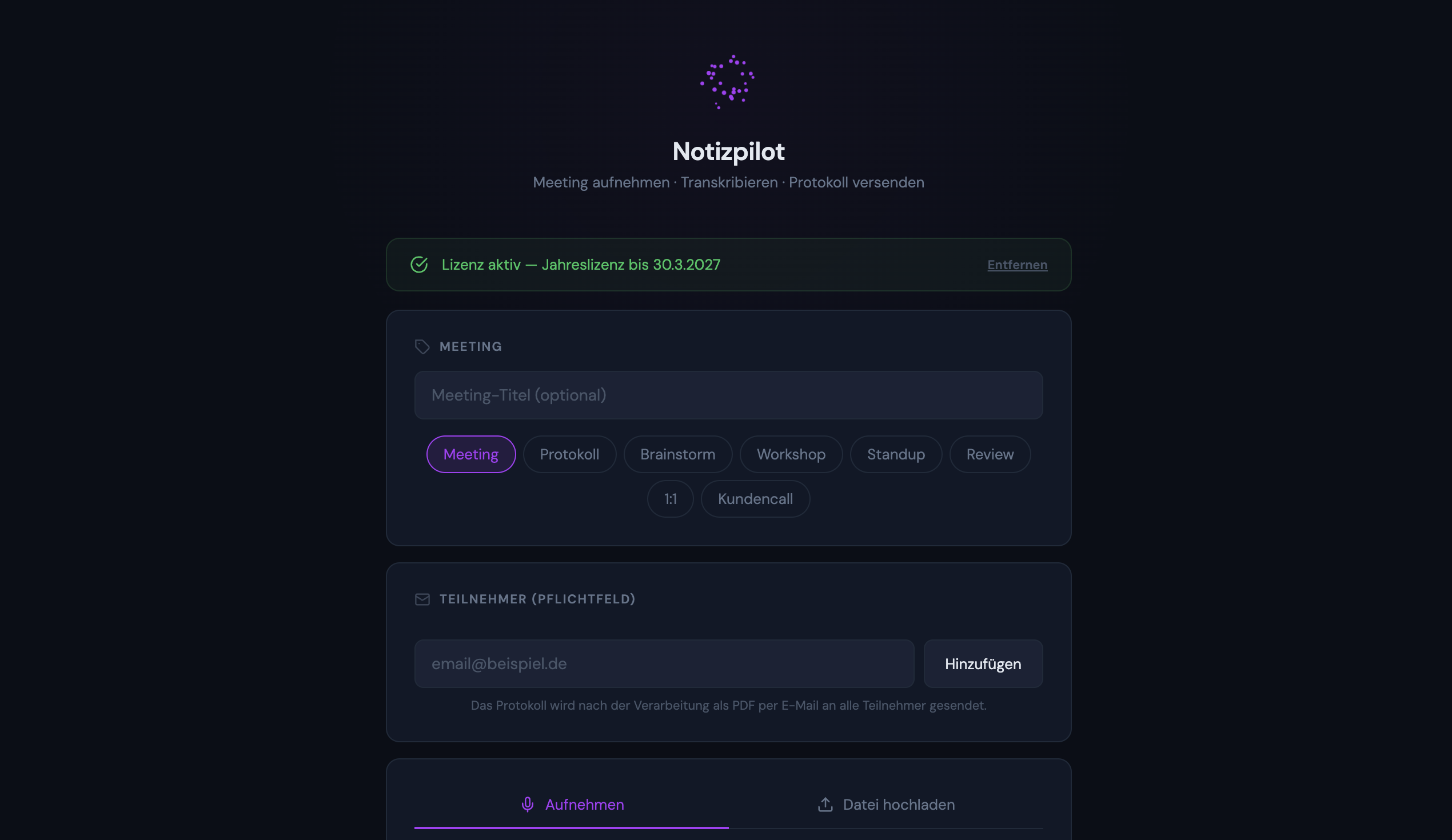 Notizpilot Preview